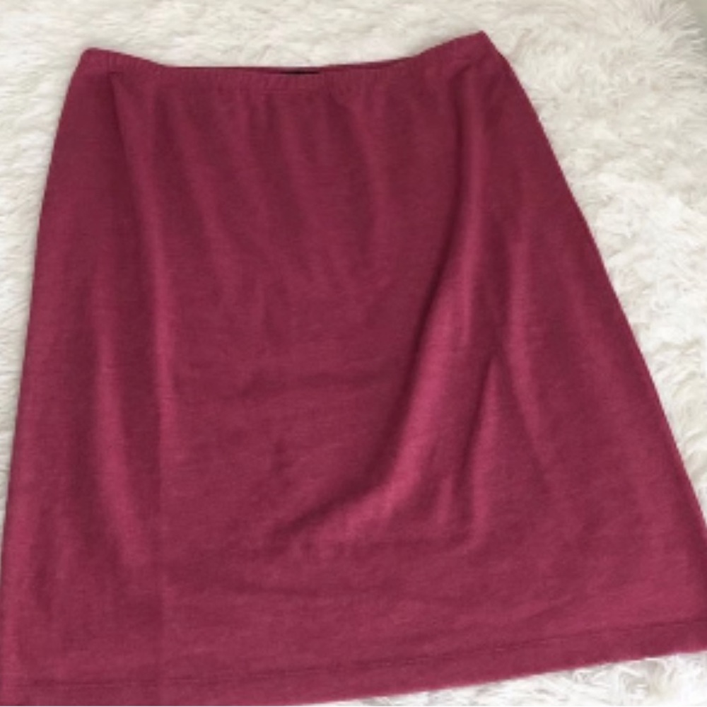 J. Peterman Magenta Cotton Pencil‎ Skirt